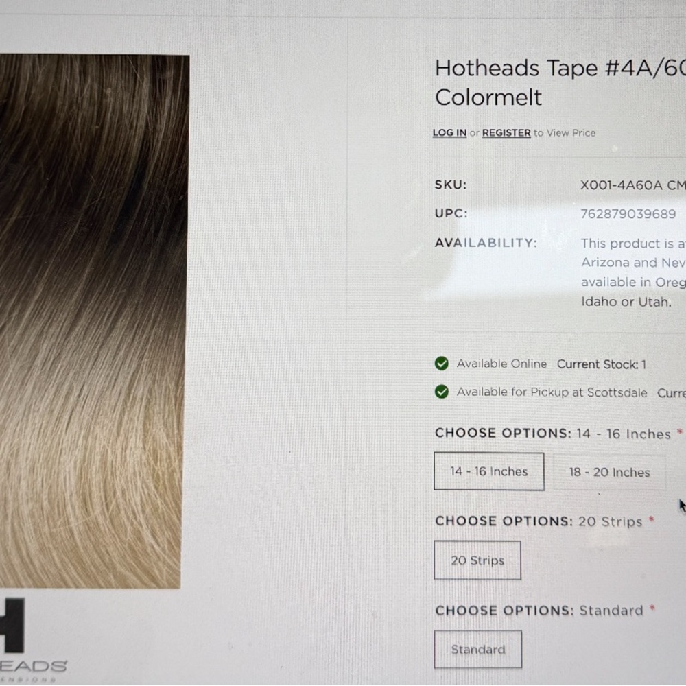 Tape Hair Extensions - hotheads #4a/60a